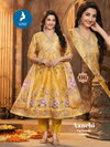 Aanchi By Kaya Tissue Shimmer Printed Wholesale Anarkali Suits Suppliers In Mumbai